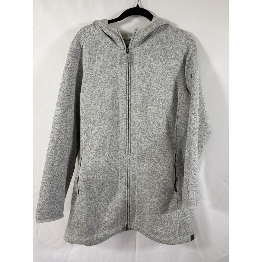 L.L. Bean hoodie sweatshirt jacket size XL PET full zip gray